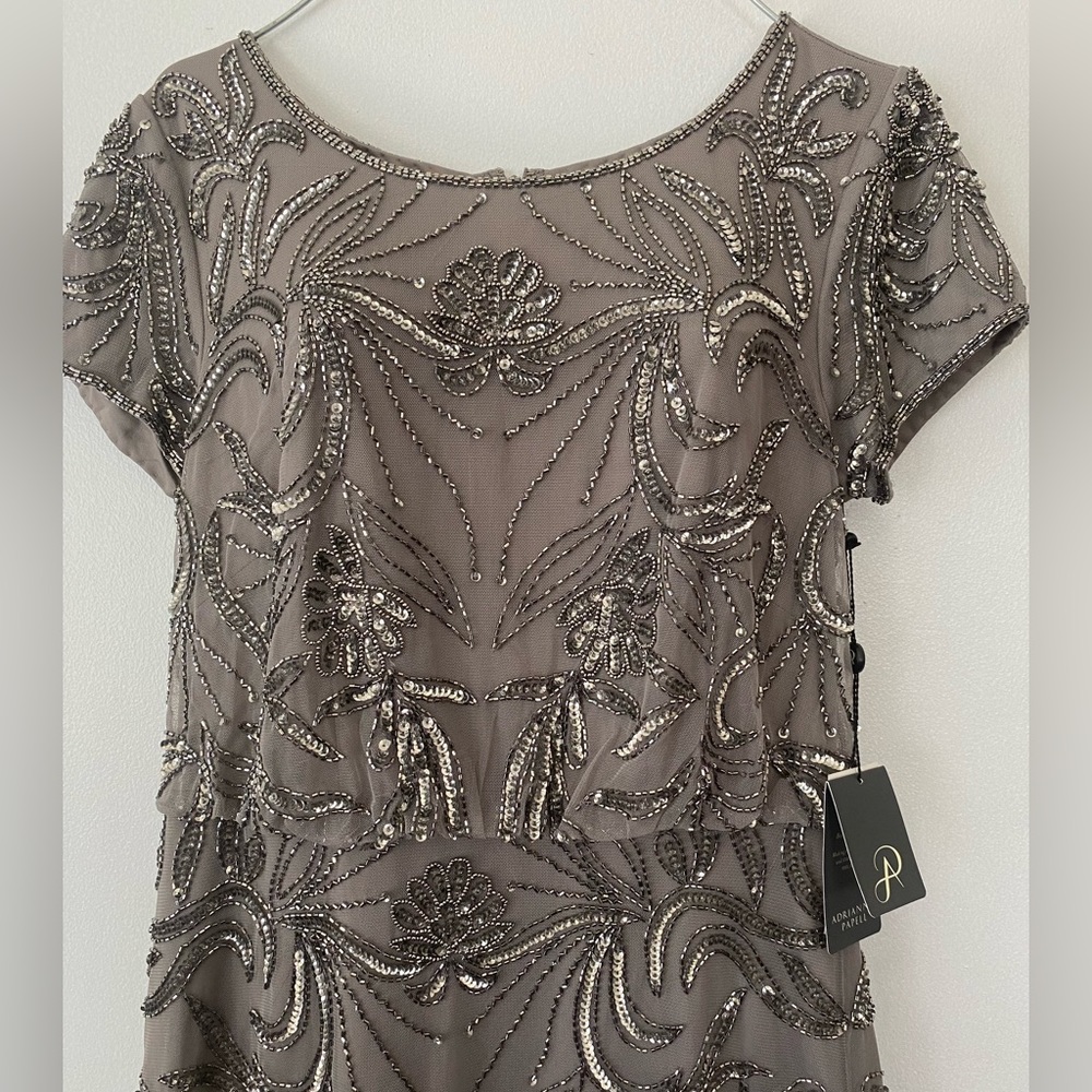 Silver long dress